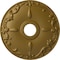 Ekena Millwork Kent Ceiling Medallion (Fits Canopies up to 5"), Hand-Painted Gold, 18"OD x 3 1/2"ID x 1 1/4"P CM18KEGLS - alternate 1